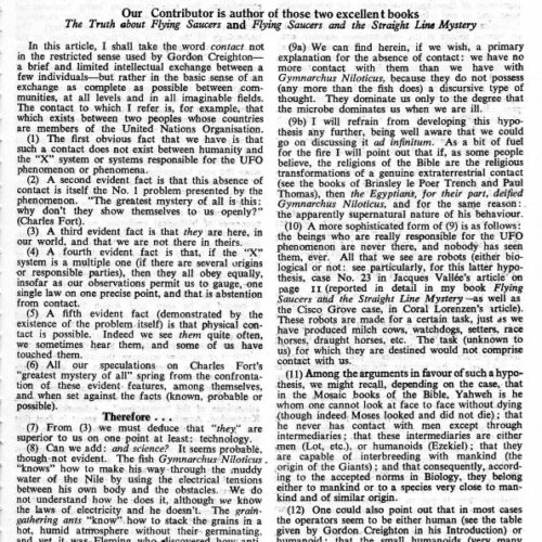 Elusividad y Aimé Michel con The Problem of Non-Contact (FSR-SI 1966 N 1,Humanoids) - Imagen 1