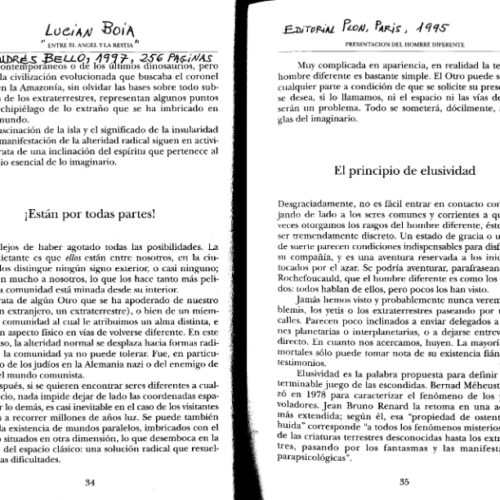 Principio de Elusividad según Lucian Boia (1977) - Imagen 1