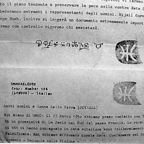 Carta de UMMO (Italiano) - Imagen 1