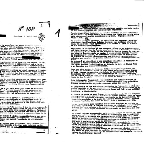 Carta de UMMO N 108 recibida el 6 de Agosto de 1971 por Ignacio Darnaude Rojas-Marcos, desde Estocolmo - Imagen 1