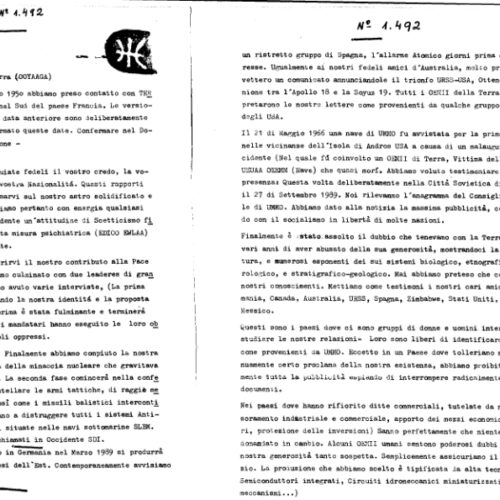 Carta de UMMO N 1492 recibida el 14 de Agosto de 1992 por Ignacio Darnaude Rojas-Marcos, desde Inglaterra - Imagen 1