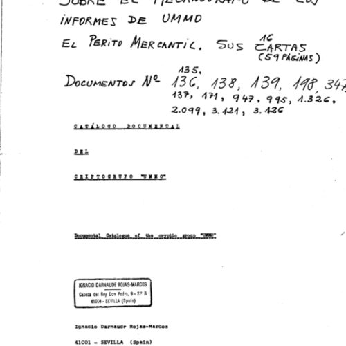 Carta (1) sobre el informe del mecanógrafo de Ummo - Imagen 1