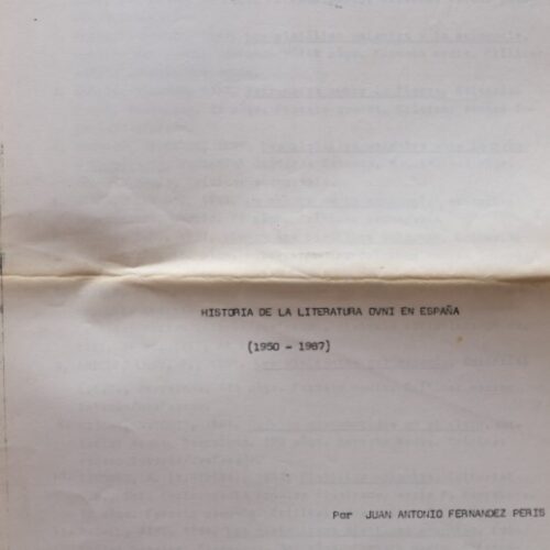 Libro "Historia de la literatura Ovni en España (1950-1987)" - Imagen 1
