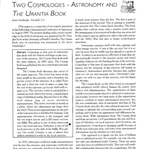 Urantia book Cosmology - Imagen 1