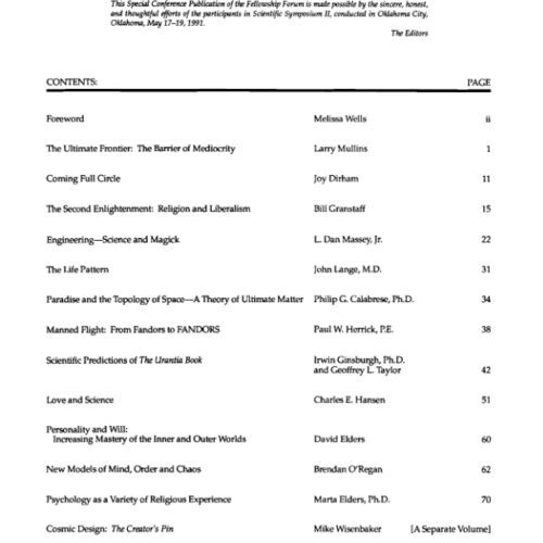 Urantia Symposium 1991 Oklahoma Papers - Imagen 1