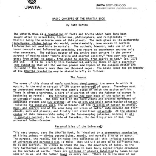 Basic concepts of Urantia book - Imagen 1