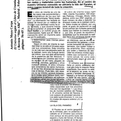Urantia book y cosmología - Imagen 1