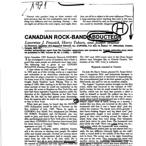 Abductions 1957 Canada - Imagen 1