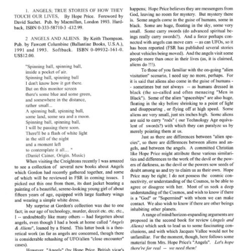 Angels and Aliens Thompson P.Whitehead FSR94V39N4 - Imagen 1