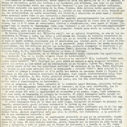Apariciones Garabandal Santander 1961 - Imagen 1