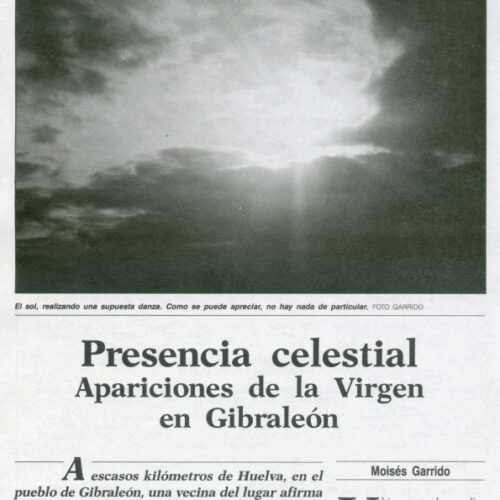 Apariciones Vigen Gibraleón (Huelva) en 1991 por Moises Garrido - Imagen 1