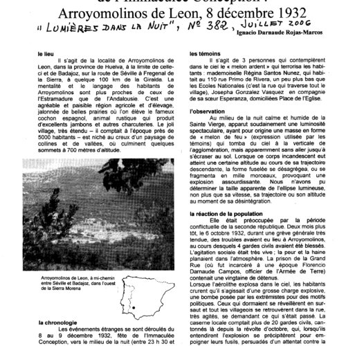 Avistamiento mariano 8-12-1932 Arroyomolinos de León - Imagen 1