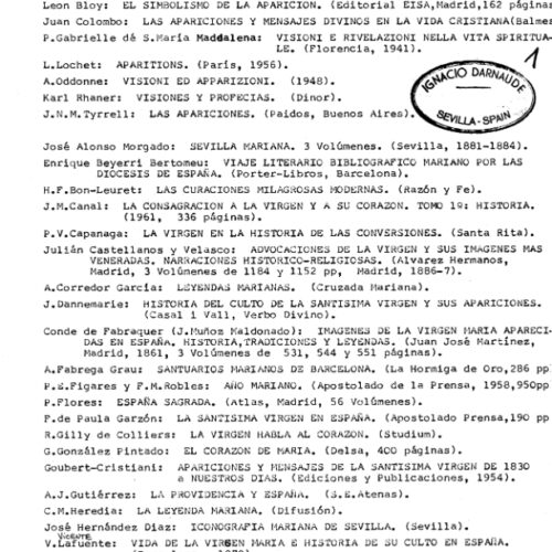 Bibliografía de las Apariciones Marianas - Imagen 1