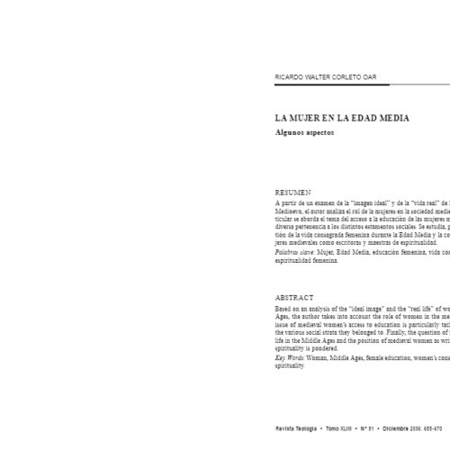 La mujer en la Edad Media por R.W. Corleto - Imagen 1
