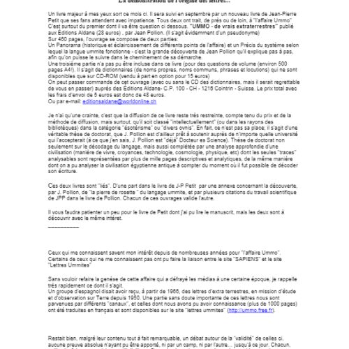 Pollion Jean su Libro Ummo - Imagen 1