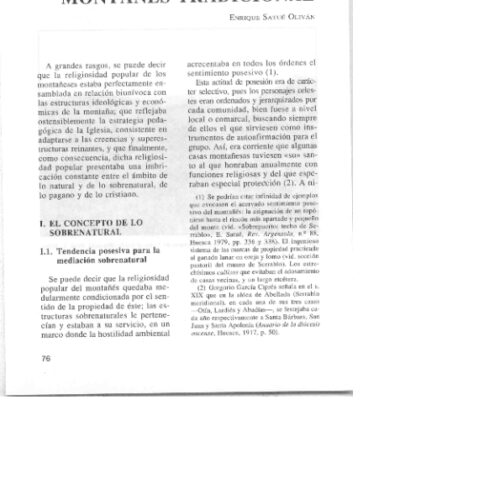 Religiosidad del montañes tradicional por Satue Olivan - Imagen 1
