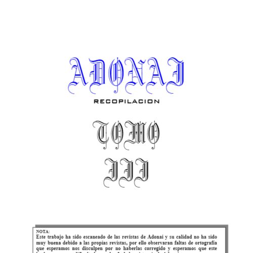 Adonai,Recopilacion 3 - Imagen 1