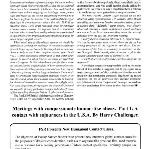 Challenger,Alien Contacts 2001,Washington State,FSR2003V48N4 - Imagen 1