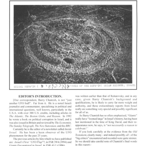 Chamish,Contacts with Giant Aliens 1993,Israel,FSR1999V44N4 - Imagen 1