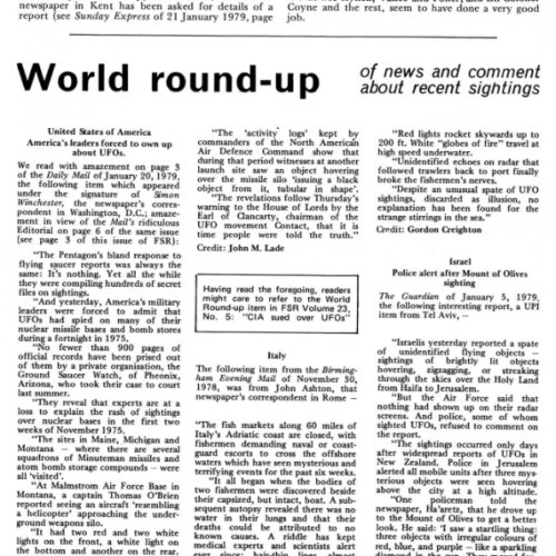 Erichsen,UFO radio messages 1978,Norway,FSR79V24N6 - Imagen 1