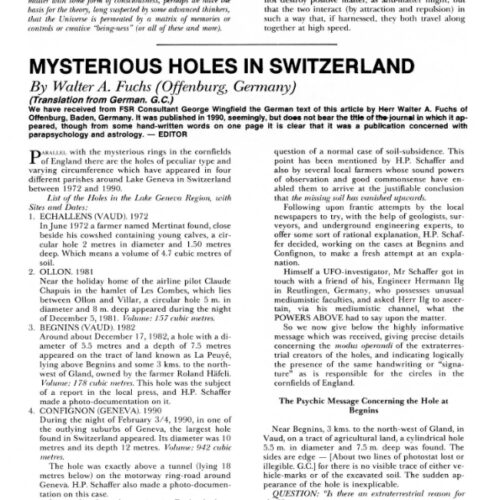 Fuchs,Contacts 1972-1990,Switzerland,FSR1991,V36N3 - Imagen 1