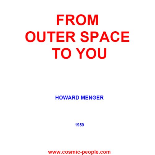 Menger,Howard,From outer spaceto you(1959) - Imagen 1