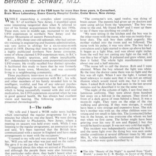 Schwarz,Contactees 1958,New Jersey,FSR72V18N4 - Imagen 1