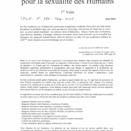 Sider,Aliens et Sexualite Humain-1 - Imagen 1