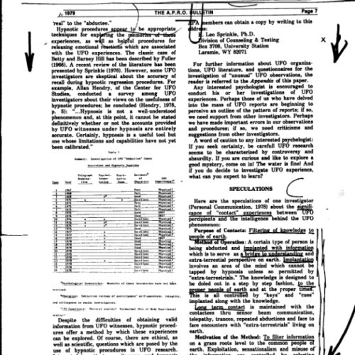Sprinkle,UFO Contactee Studies - Imagen 1