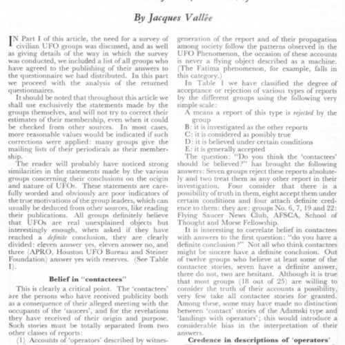 Vallee,UFO Research in USA-2,FSR66V12N1 - Imagen 1