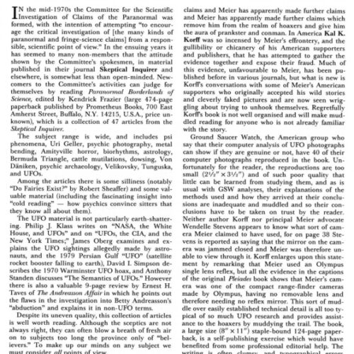 Bord,Korff,The Meier Incident,FSR82V27N6 - Imagen 1