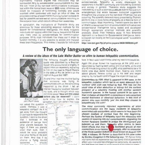 Buhler,Human Telepathic Communications,FSR2007V52N3 - Imagen 1