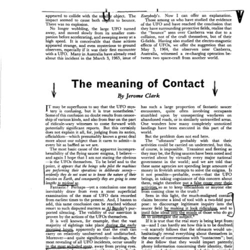 Clark,Jerome,Meaning of Contact - Imagen 1