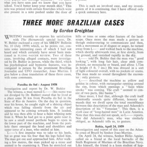 Contacts 1958-59,Brazil,FSR67V13N3 - Imagen 1