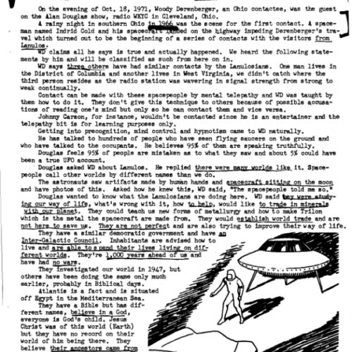 Derenberger,Contact E.T.1966,P.Lanulus - Imagen 1