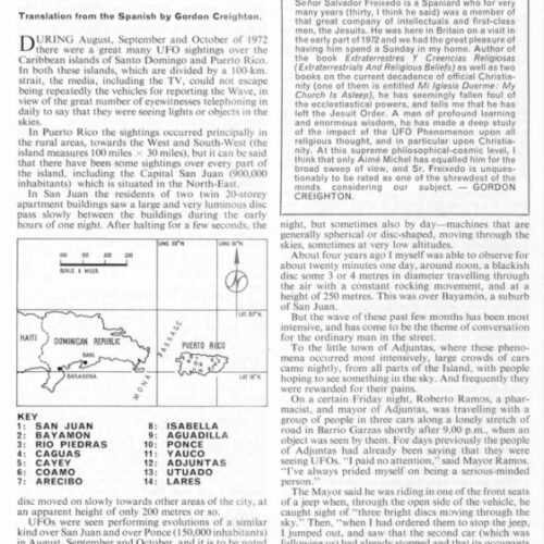 Freixedo,Contact E.T. 1972,Puerto Rico and R.D.,FSR-CH 1973 N 14 - Imagen 1