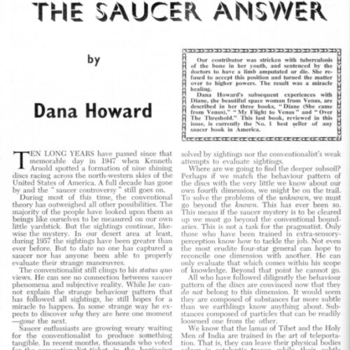 Howard,Dana,Saucer Answer,FSR58V4N1 - Imagen 1