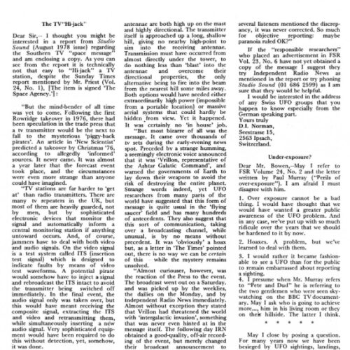 Norman,Ashtar radio message 1977,England,FSR78V24N4 - Imagen 1
