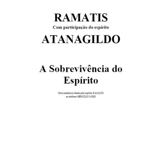 Ramatis-Atanagildo,Sobrevivencia do Espirito - Imagen 1