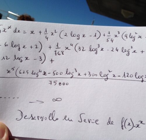 Integral de X elevado a X - Imagen 1