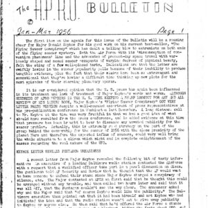 APRO Bulletin,1956,January-March