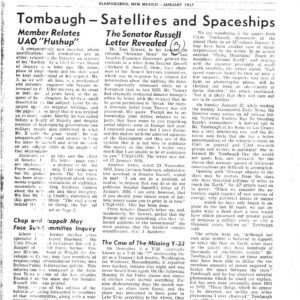 APRO Bulletin,1957,January
