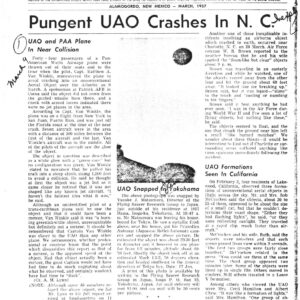 APRO Bulletin,1957,March