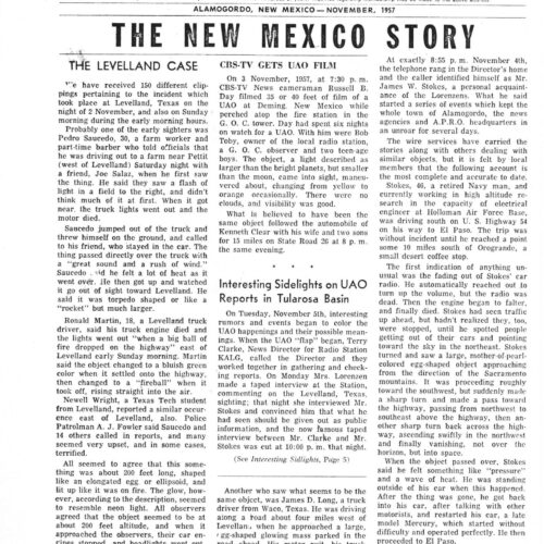 APRO Bulletin,1957,Novemver - Imagen 1