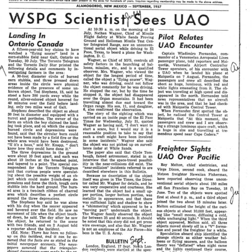APRO Bulletin,1957,September - Imagen 1
