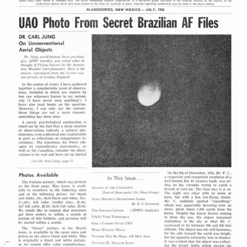 APRO Bulletin,1958,July - Imagen 1
