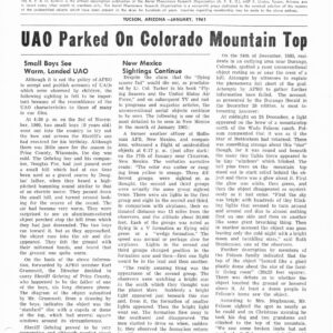 APRO Bulletin,1961,January