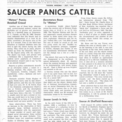 APRO Bulletin,1963,July - Imagen 1