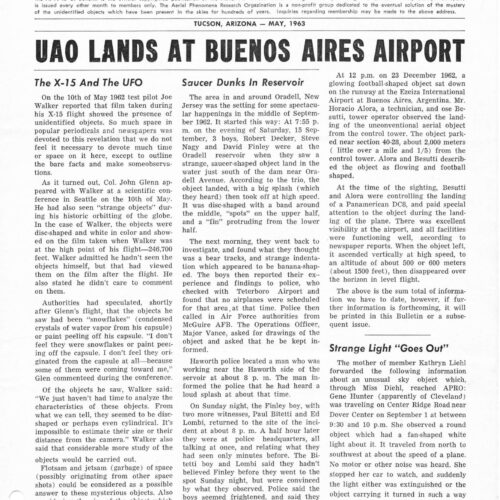 APRO Bulletin,1963,May - Imagen 1