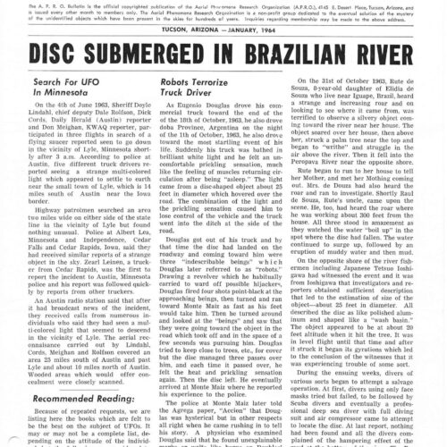 APRO Bulletin,1964,January - Imagen 1
